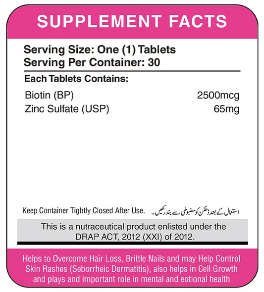 GORGIO-Z - BIOTIN 2500MCG